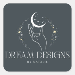 角角ステッカーのロゴ スクエアシール