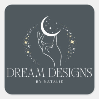 角角ステッカーのロゴ スクエアシール