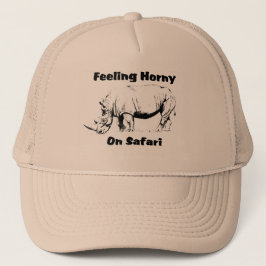 角質のサイのサファリの帽子 キャップ