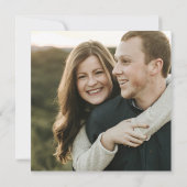 角銅素朴幾何学的ユーカリ写真 招待状 (裏面)