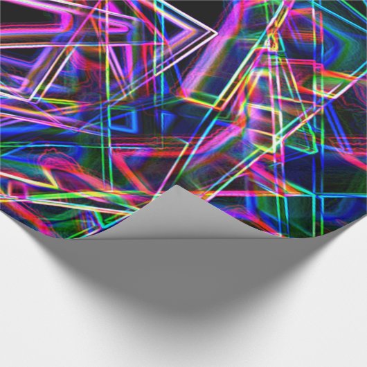 角、ネオン ラッピングペーパー (角)