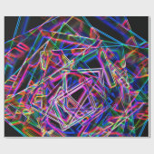 角、ネオン ラッピングペーパー (フラット)