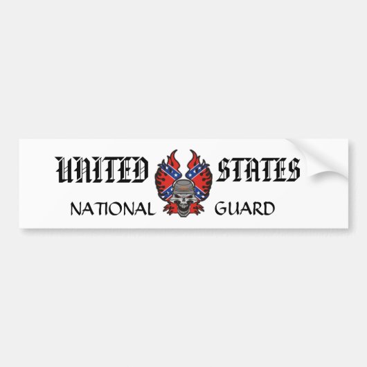 解かれた州の国家警備隊 バンパーステッカー (正面)