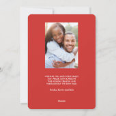 解き放つ | おもしろい犬フォトホリデー シーズンカード (裏面)