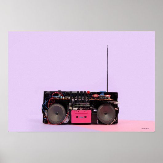 解体されたポータブルステレオ ポスター (正面)