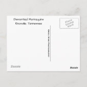 解体されたマネキン ポストカード (裏面)