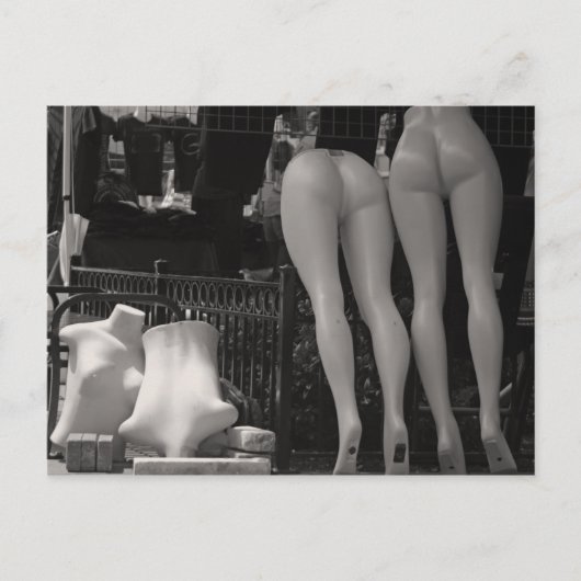 解体されたマネキン ポストカード (正面)