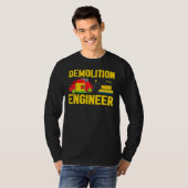 解体エンジニアマスタービルダー建物ブロック Tシャツ (正面フル)