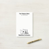 解体サービスの漫画のメモ ポストイット (デスク上)