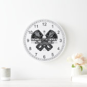 解体ダービー生まれを壊す物 ラージ壁時計 (ホーム)