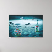 解凍 - 脆弱な生命が保存される キャンバスプリント (正面)