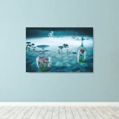 解凍 - 脆弱な生命が保存される キャンバスプリント (インサイチュ (ウッドフロア))