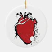 解剖ハートの聴診器 セラミックオーナメント (裏面)