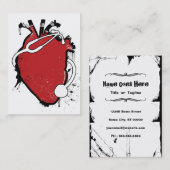 解剖ハートの聴診器 名刺 (正面/裏面)