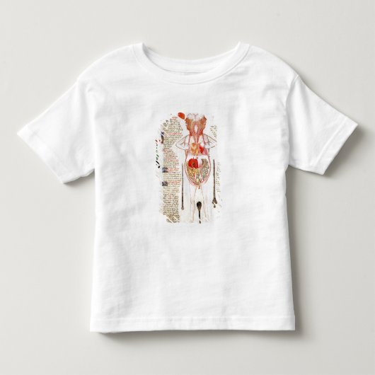 解剖図表 トドラーTシャツ (正面)