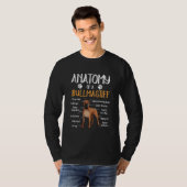 解剖学おもしろいのブルマスティフ犬 Tシャツ (正面フル)