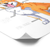 解剖学おもしろい柴犬犬の恋人のギフト ポスター (角)