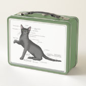 解剖学おもしろい猫 メタルランチボックス (裏面)