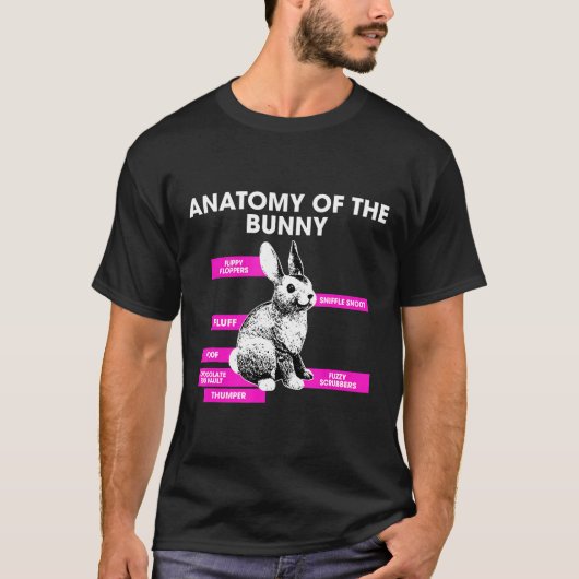 解剖学のウサギ Tシャツ (正面)