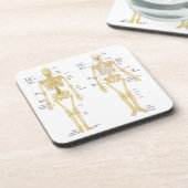 解剖学の図表と分類される人間の骨組 コースター (左側)