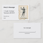 解剖学の後部 予約カード (正面/裏面)