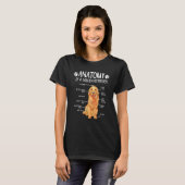 解剖学ゴールデンレトリバー犬 Tシャツ (正面フル)