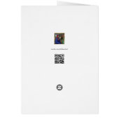 解剖学スケルトンイラストレーショングリーティングカード (裏面)