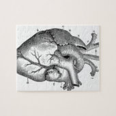 解剖学ハートイメージヴィンテージ ジグソーパズル (横)