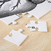 解剖学ハートイメージヴィンテージ ジグソーパズル (側面)