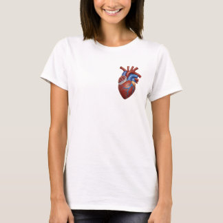 解剖学ハートイラストTシャツ Tシャツ