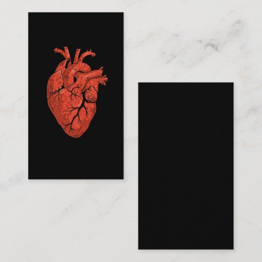 解剖学ハート芸術 名刺 (正面/裏面)