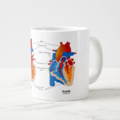 解剖学マグハート ジャンボコーヒーマグカップ (正面右)