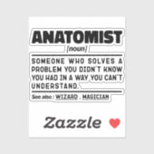 解剖学名詞定義解剖学愛好家おもしろい シール (シート)