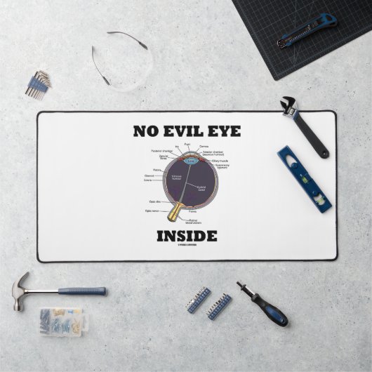 解剖学的な眼球ユーモアの中に邪悪な目はない デスクマット (ワークステーション)