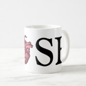 解剖学的に正しいハートでSFが大好き コーヒーマグカップ (正面右)