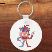 解剖学的に正確なハート キーホルダー (正面)