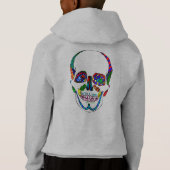 解剖学的カラフル糖スカルモザイクキッズフード付 (裏面)