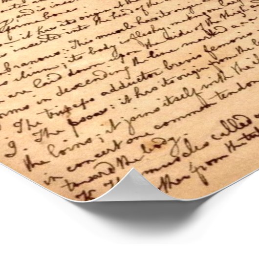 解剖学的スケッチ ポスター (角)