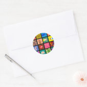 解剖学的タイル壁紙 ラウンドシール (封筒)