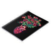 解剖学的ハートとバラ、ハート戦士 ノートブック (左側)