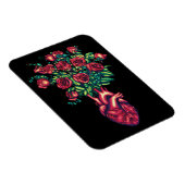 解剖学的ハートとバラ、ハート戦士 マグネット (右側)