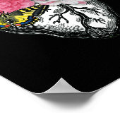 解剖学的ハートと花が愛を示す ポスター (角)