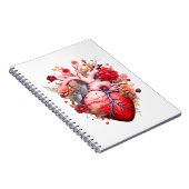 解剖学的ハートと花 ノートブック (右側)