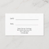 解剖学的ハートイラストレーション心科医 名刺 (裏面)