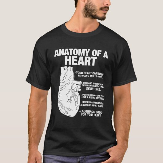 解剖学的ハートクール学者 Tシャツ (正面)