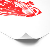 解剖学的ハートプリント フォトプリント (角)