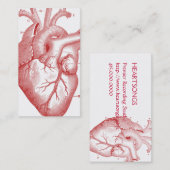 解剖学的ハートプロファイルまたは名刺 名刺 (正面/裏面)