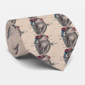 解剖学的ハートヴィンテージ図パーソナライズされた ネクタイ (ロール)