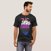 解剖学的ハート体液ナースプライドフラグLGBT Tシャツ (正面フル)