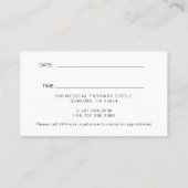 解剖学的ハート医学心臓病医 予約カード (裏面)